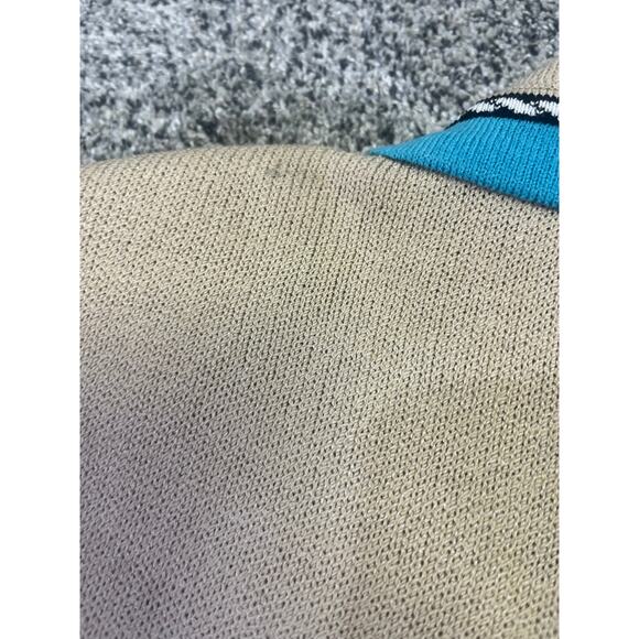 VTG ST. John Collection Marie Gray USA Sz 12 1990s Skirt Suit Tan/Blue Old Money - Picture 13 of 14